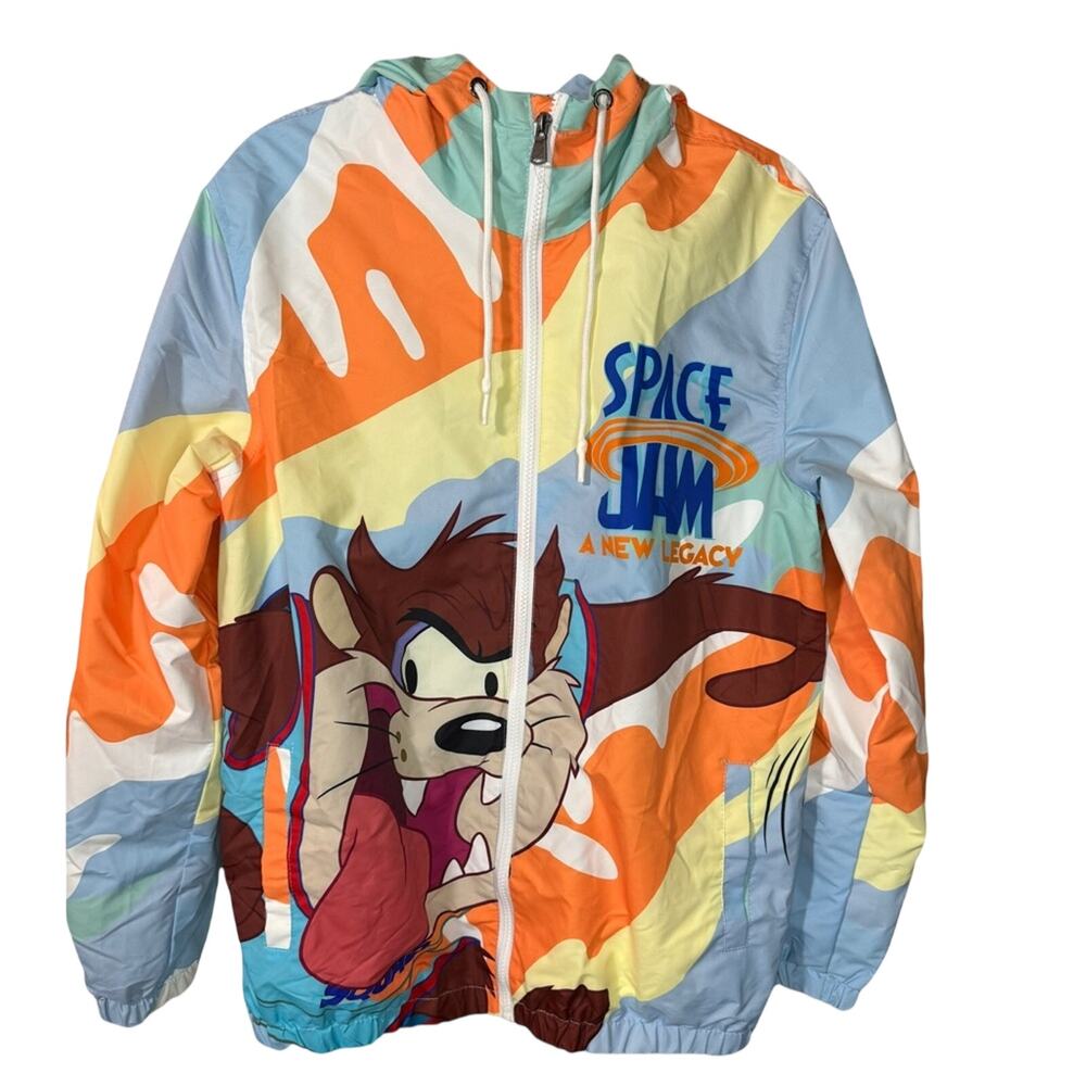 Members Only x Looney Tunes Windbreaker Jacket Space Jam Tune Squad Medium